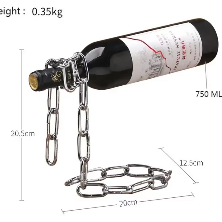 Magic Iron Chain Wine Bottle Holder