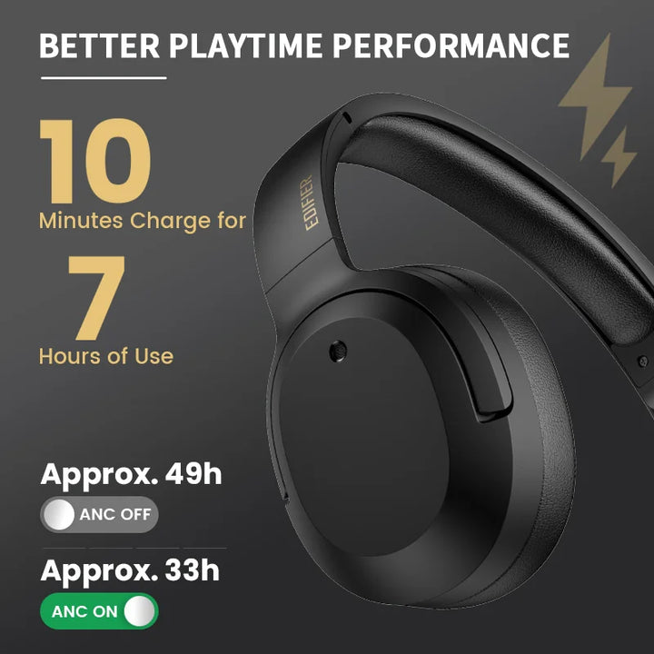 Edifier W820NB Plus – ANC Bluetooth Headphones with 49H Playtime
